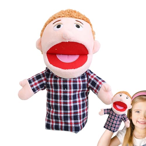 Familien-Handpuppen Familie Handpuppe Plüschtiere Familienpuppe Großeltern Mama Und Papa Puppen Für Rollenspiele, Cartoon-Handpuppe Zum Geschichtenerzählen Mit Offenem Mund, Für Jungens Und Mädchen von Generisch