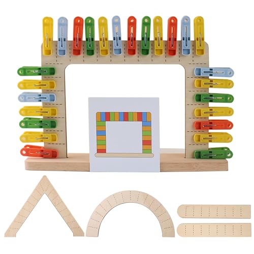 Farbabstimmungsspiel, farblich passendes sensorisches Spielzeug, interaktives Matching-Spiel, Lernspielzeug für Kinder, Farbwahrnehmung, Spielset für frühkindliche Bildung, bunte Clips, Lernspiel für von Generisch