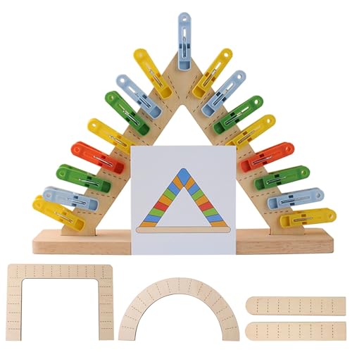 Farbanpassungsspiel, Farbanpassungsspielzeug für Kleinkinder,Kognitives Lernspielzeug für Kinder - Feinmotorik-Spielzeug für Kinder, buntes Clips-Matching-Spielset, Form-Farb-Matching-Spielzeug von Generisch