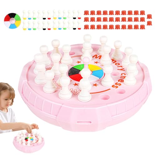 Farbschachspiele, Streichholzschachspiel | Auswendiglernen des Color Stick-Schachspiels,Match Stick Schach-Brettspiel, interaktives, lehrreiches Farbbrett-Familienspiel für Kinder im Alter von 3–5 Jah von Generisch