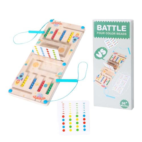 Farbsortierendes Stapelspielzeug, Spiel mit vierfarbigen Perlen,Stapelbrettspiele aus, Perlenspielzeug - Lernspielzeug Sortier-Rätsel-Puzzlespiel für Kinder von Generisch