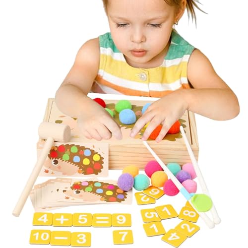 Farbsortierkugelspiel, Perlenspiel -Farbsortierung | Interaktives farbenfrohes Ball Matching Toy - Interaktiver lehrreich farbenfrohe kognitive Lernboard, Vorschulkinder Spielzeug für Mädchen, von Generisch