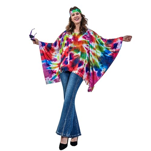 Faschingskostüme Damen, Meine Bestellungen, Abba Karneval Faschingskostüm Damen, Hippy 70er Jahre Kostüm Frauen, Fastnachtskostüme Damen, Kostüm Hippie Frau, 70er Jahre Outfit Damen, Hippie Kleid von Generisch