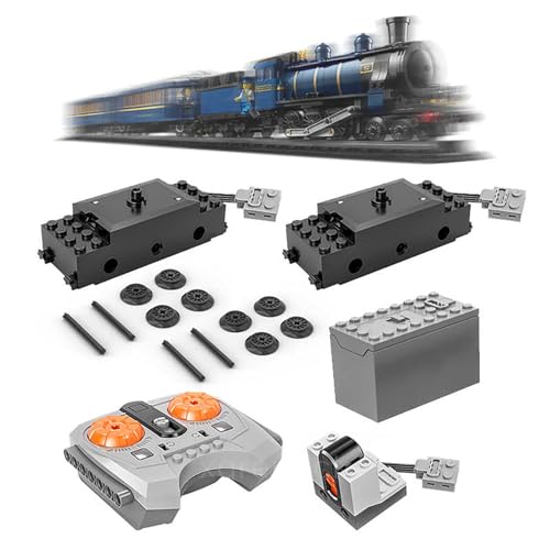 Fernbedienung und Motor-Upgrade-Kit für Lego 21344 Orient Express Powerpack, motorisiertes Motor-Upgrade-System mit einstellbarer Geschwindigkeit (keine Modelle) (21344 Power Pack Professional von Generisch