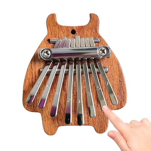 Finger-Daumenklaviere, Fingerklavier für Kinder und Erwachsene, Anfänger, 8-Tasten-Instrument, Symmetrie, Finger-Daumenklavier, kleines Handklavier mit 8 Tasten, Finger-Daumenklavier, musikalischer von Generisch