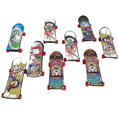 Finger Skate Spielzeug - Kleine Fingerbretter Spielzeug Pack | Chic Finger Skateboards Set, Kinder Und Erwachsene Tragbare Fingerboard Spielzeug, Minii Skate Boards Finger, Fun Finger Skateboard Pack von Generisch