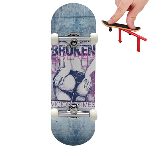 Finger-Skateboard | Mini-Fingerspielzeug mit Upgrade-Kugellagerrädern | Mini-Scooter-Fingerbrett, Fingerspielzeug-Skateboards für Skateboard-Party-Gefälligkeiten, kreative Geschenke von Generisch