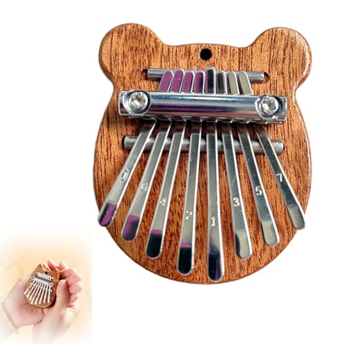 Finger Thumb Piano, 8 Key Exquisite Finger Thumb Piano, Symmetry Finger Thumb Piano, Marimba Musical Good Accessory Pendant Gift, Symtmetry Finger Thumb Piano, Thumb Piano for Adults (D) von Generisch