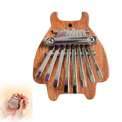 Finger Thumb Piano, 8 Key Exquisite Finger Thumb Piano, Symmetry Finger Thumb Piano, Marimba Musical Good Accessory Pendant Gift, Symtmetry Finger Thumb Piano, Thumb Piano for Adults (E) von Generisch