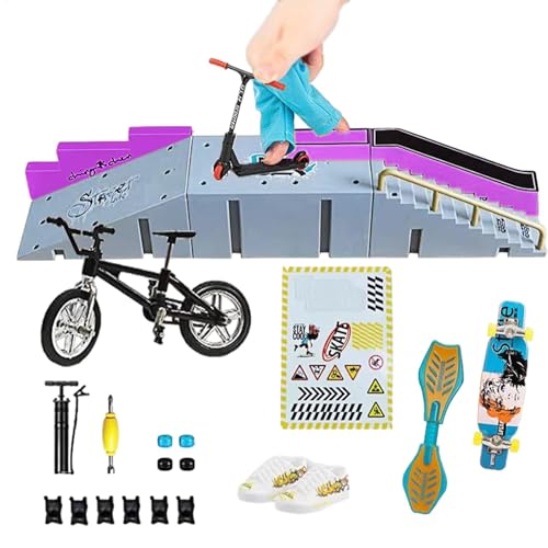 Fingerboard-Rampen, Finger, Skateboard-Park, lustiges Fingerbrett, Skateparks für Fenster, Bücherregale, Schlafzimmer von Generisch