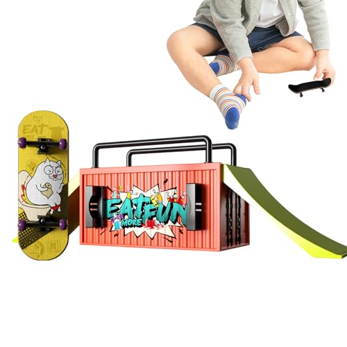 Fingerboard für Kinder - Multipury Keyboard Kit Spielzeug, Einzigartiges Hand-Skateboard Für Kinder Erwachsene | Lustiges Finger-Skateboard-Rampen-Set, Trainings-Fingerbretter, Mini S Fingerboard für Kinder - Multipury Keyboard Kit Spielzeug, Einzigartiges Hand-Skateboard Für Kinder Erwachsene | Lustiges Finger-Skateboard-Rampen-Set, Trainings-Fingerbretter, Mini S von Generisch