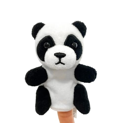Fingerpuppen,Tierhandpuppen,Weiche Tier-Panda-Handpuppen - Realistische und interaktive Cartoon-Tier-Plüschpuppen für Zuhause, Schule, Reisen von Generisch