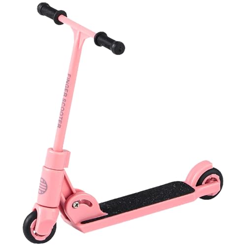 Fingerscooter - Tretroller Für Kinder | Faltbarer 2-Rad-Finger-BMX Mit Bremse, Rutschfester Fingerspitzen-Scooter, Finger-Skateboards-Fun-Scooter, Faltbarer T-förmiger Finger-Scooter, Fingerboard-Zube von Generisch