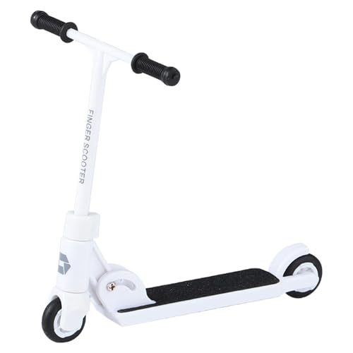 Fingerscooter - Tretroller Für Kinder | Faltbarer 2-Rad-Finger-BMX Mit Bremse, Rutschfester Fingerspitzen-Scooter, Finger-Skateboards-Fun-Scooter, Faltbarer T-förmiger Finger-Scooter, Fingerboard-Zube von Generisch