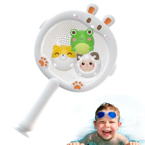 Fischereinetz für Bad, Fischnetz Wasserspielzeug - Schwebendes Light Up Bath Toy - Multifunktionales Badezimmerversorgungen für Badezimmer, Pool im Freien, , Park und Innenhof von Generisch