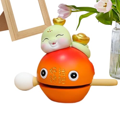 Fischmusikinstrument, Mokugyo Fischtrommel - Musik Zen Drum,Mokugyo Fisch Neujahr Schlangentempel Block Zen Meditation Percussion Instrument für Yoga Kinder Erwachsene Musiker Fischmusikinstrument, Mokugyo Fischtrommel - Musik Zen Drum,Mokugyo Fisch Neujahr Schlangentempel Block Zen Meditation Percussion Instrument für Yoga Kinder Erwachsene Musiker von Generisch