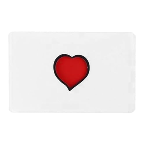 Flick The Heart Card, Love Magic Card - Close Up Illusions Mentalismus Gimmicks Requisiten - Flick-Finger-Herzkarte für die Beichte am Valentinstag von Generisch