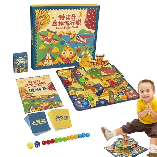 Fliegendes Schach-Brettspiel, Party-Brettspiel | Lustiges 3D-Flugzeugschach-Flugkontrolleur-Brettspiel,Fesselndes interaktives Eltern-Kind-Spielzeug, klassisches Strategiespiel, Kinder-Puzzlespielzeug von Generisch