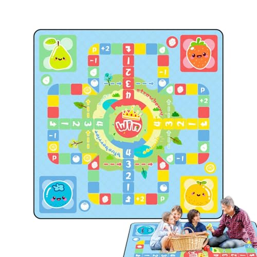 Fliegendes Schach-Spielpad,Fliegende Schach-Spielmatte, Fliegendes Schachmatten-Gamepad, Familienbrettspiel Flying Checker-Spiel für Eltern-Kind-Spiel im Innen- und Außenbereich von Generisch