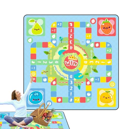 Fliegendes Schach-Spielpad,Fliegende Schach-Spielmatte,Fliegendes Schachmatten-Gamepad - Krabbelschachmatte, Flugzeug-Schachspielmatte für Kinder, Familien, Eltern-Kind-Spiel von Generisch