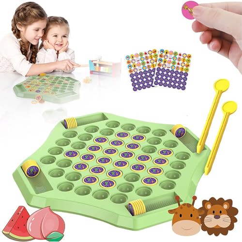 Flip Chess Memory, 2–4 Spieler Memory Flip Schachspiel, Flip Board Matching Spiel für Kinder, Flip Schach Memoryspiel, Montessori Spielzeug, Family Brettspiele, Gedächtnis Schach Lernspielzeug (Obst) von Generisch