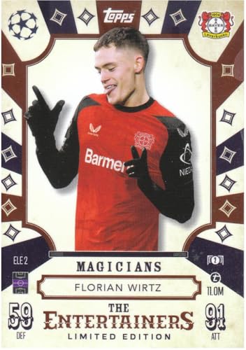 Florian Wirtz Leverkusen der Entertainer Limited Edition Topps Fußball Sammelkarte ELE 2 Florian Wirtz Leverkusen der Entertainer Limited Edition Topps Fußball Sammelkarte ELE 2 von Generisch