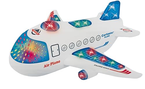 Flugzeug Spielzeug mit Lichtern Geräuschen und Bewegung Geheimnis Bump & Go Flugzeug Jumbo Jet Spielzeug mit Bewegung kompatibel Airbus 380 Boeing mit Licht und Sound Großes, helles Flugzeug Flugzeug Spielzeug mit Lichtern Geräuschen und Bewegung Geheimnis Bump & Go Flugzeug Jumbo Jet Spielzeug mit Bewegung kompatibel Airbus 380 Boeing mit Licht und Sound Großes, helles Flugzeug von Generisch