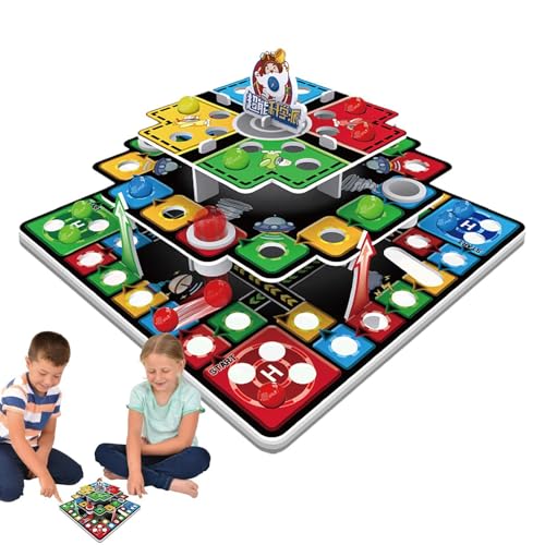 Flugzeugschach,Fliegendes Schach für Kinder - 3D-Familienbrettspiel Fliegendes Schachspiel | Multifunktionales Familien-Flugschachspiel, pädagogisches Erwachsene-Kind-Party-Brettspiel für Kinder von Generisch