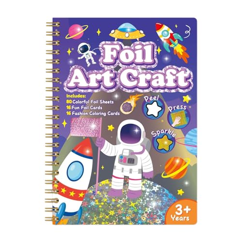 Folienkunst Bastelaktivität für Kinder, Klare Folienkunst Bastelset für Mädchen Jungens, Folienkunsts Malset mit Kopierstift, Kreatives Folien Schaumstoff Sticker Spielset, für Kinderaktivität Folienkunst Bastelaktivität für Kinder, Klare Folienkunst Bastelset für Mädchen Jungens, Folienkunsts Malset mit Kopierstift, Kreatives Folien Schaumstoff Sticker Spielset, für Kinderaktivität von Generisch