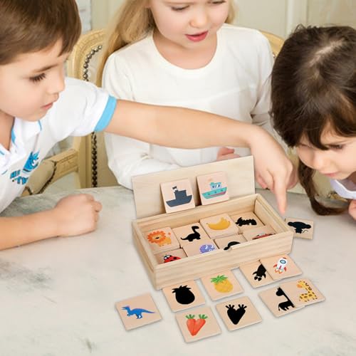 Formen Sortierspiel | Schatten Puzzle Holzspielzeug Mit Figuren | Logikspiel für Mädchen Vorschulkinder Kindergarten Formen Sortierspiel | Schatten Puzzle Holzspielzeug Mit Figuren | Logikspiel für Mädchen Vorschulkinder Kindergarten von Generisch