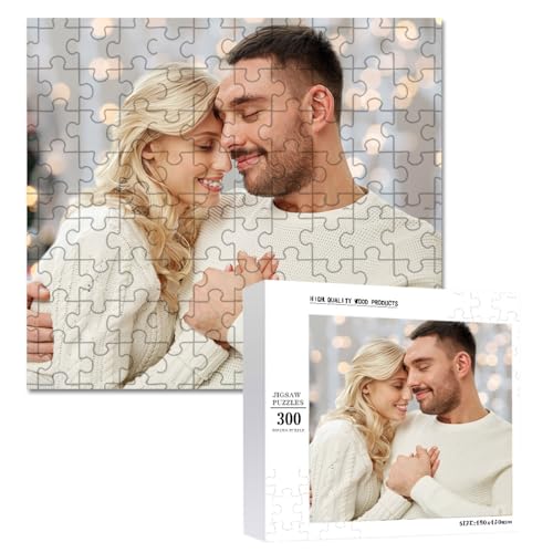 Foto Puzzle 300 Teile, Personalisiertes Puzzle mit eigenem Bild, Personalisiert Puzzle Selber Gestalten Geschenk für Erwachsene Jungen Mädchen Kinder (B) von Generisch