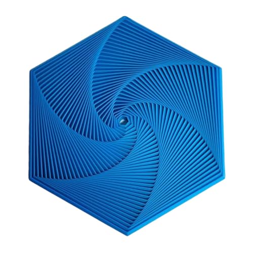 Fractals Fidgets Hexagon Spinner Toy, 2024 Neu Hexagon Spielzeug, Adhs Autismus Spielzeug, 3D-Druck Hexagon Cube Fidget Gear Spielzeug, Stressabbau Erwachsene Torque Spinner, Neun Farben von Generisch