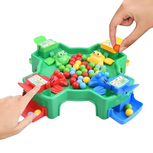 Frosch Brettspiel, Desktop Hungry Frosch Spielzeug, Kinder interaktive Brettspiel, Klassisches Bohnenspiel zur Entwicklung von Reflexen für 3 bis 10 Jahre alt Junge, Mädchen von Generisch