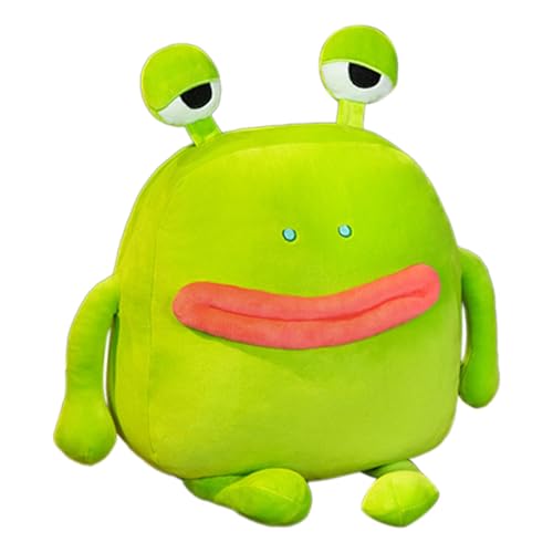 Frosch Stofftier,Frosch Stofftier Plüsch - Niedliche Plüschtier-Raumdekoration | Große Augen Frosch Plüsch Puppe, Cartoon Puppe Wurst Mund Plüsch Kissen Frosch Plüschtier, Home Decor Goodie Bag Stuffe von Generisch