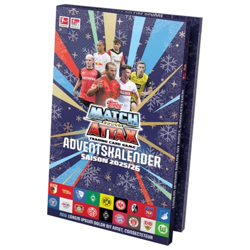 Fussball Bundesliga Match Attax Sammelkarten 2025/26 | 1x Christmas Box | Sammelbox mit 133 Karten inkl. 4 Limited Editions & exklusiven Holiday Karten | Fußball Trading Cards Fussball Bundesliga Match Attax Sammelkarten 2025/26 | 1x Christmas Box | Sammelbox mit 133 Karten inkl. 4 Limited Editions & exklusiven Holiday Karten | Fußball Trading Cards von Generisch