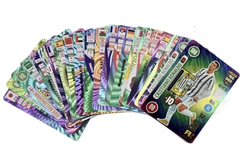 Fußball Stars Kartenspiel, Farbe-Edition, für Kinder und Erwachsene, geeignet für Partys, Geburtstage, Hochzeiten-55 Stück Fußball Stars Kartenspiel, Farbe-Edition, für Kinder und Erwachsene, geeignet für Partys, Geburtstage, Hochzeiten-55 Stück von Generisch