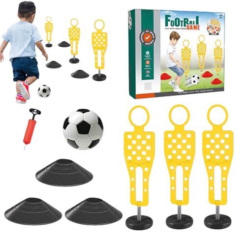 Fußball-Trainingsset - Fußball Lernkegel Hürden für Kinder | Einstellbare Agilität Entwicklungskit 'Agility, Lernzubehör für kreative Fähigkeiten, Park Spielzeug Fußball-Trainingsset - Fußball Lernkegel Hürden für Kinder | Einstellbare Agilität Entwicklungskit 'Agility, Lernzubehör für kreative Fähigkeiten, Park Spielzeug von Generisch