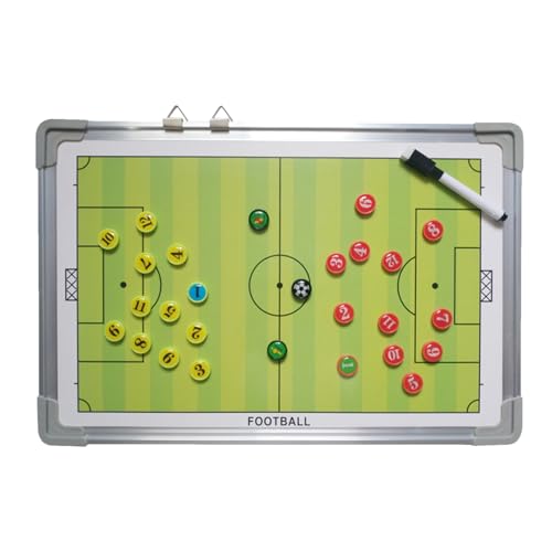 Fußballbrett, abwischbare Fußballtafel mit 2 Filzstiften | tragbar zum Üben und Wachstum von Spielern Fußballbrett, abwischbare Fußballtafel mit 2 Filzstiften | tragbar zum Üben und Wachstum von Spielern von Generisch