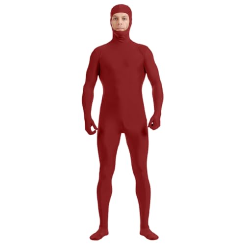 Ganzkörperanzug, Ganzkörper Overall für Erwachsene, Tight, Unisex Stretch-Kostüm, Rave Karneval, Zentai Suit, Cosplay, Greenscreen Anzug, Flauschig, Cosplaynzug, Bodysuit Man Catsuit Männer Body Suit von Generisch