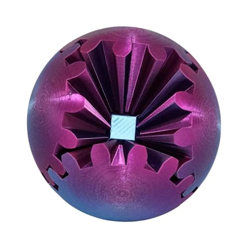 GearSphere, Gear Ball Fidget Toy, Whirling Wonder Fidget Gear Ball, der Steampunk Stress Ball Cube Fidget Toy, sensorisches Spielzeug zum Stressabbau für Erwachsene und Kinder von Generisch