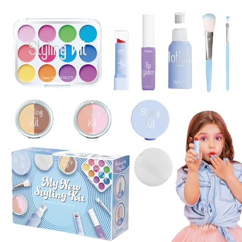 Gefälschtes Make-up, Spielen von Make-up, 10-teiliges Kosmetik-Set | Fikationsspiele für Mädchen | Kinderschminke Set für Mädchen von Generisch