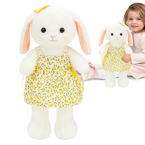 Gefüllte Tierplüschhase, Plüschhasenpuppe - Nettes ausgestopftes Tierpuppenspielzeug - Freundin Tochter Huggable Soft Pushion Osterszene Ornament für Auto, Schlafzimmer, Schreibtisch von Generisch