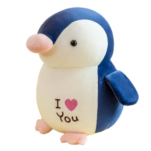 Gefüllter Pinguin-Plüsch, süßer Pinguin-Plüsch | ICH Liebe Dich Kuscheltier-Plüschtier,Weiches, entzückendes, gefülltes, kuscheliges Pinguin-Plüschtier für Kinder zum Valentinstag von Generisch