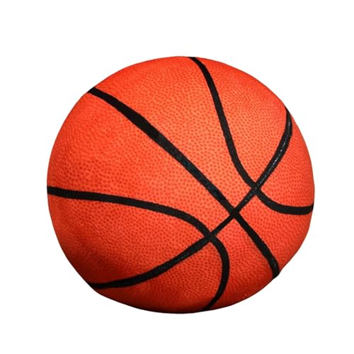 Gefülltes Basketballspielzeug, Basketballkissen für | Weiches realistisches Stofftier Plüschtier - Kreatives Wurfkissen, niedliches Ball-Plüschtier, Flexibles Spielzeug für Sofa, Bett, Couch, Auto von Generisch