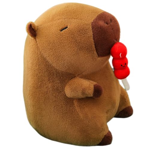 Gefülltes Capybara-Plüschtier, Capybara-Plüschkissen | Gefülltes Capybara-Plüschtier t kandierten Haws | Weiches, kuscheliges Kinderschlafkissen mit süßem Tiermotiv für Sofa, Couch, Bett von Generisch