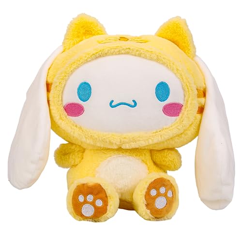 Gelb Cinnamo roll Plüschtier 37cm, Kawaii Cartoon Starry Eyes Hundepuppe Plüschtier Spielzeug Geschenke für Jungen Mädchen, Kindertag Geschenk (Gelb) von Generisch