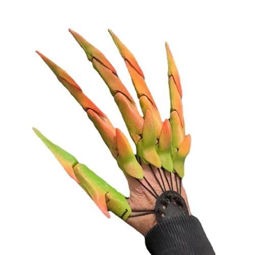 Gelenkfinger - Halloween Lange Krallenfinger Kostümzubehör,Leichte Grusel-Deko Krallen Für Türen Fenster Wände Dekoration Gelenkfinger - Halloween Lange Krallenfinger Kostümzubehör,Leichte Grusel-Deko Krallen Für Türen Fenster Wände Dekoration von Generisch