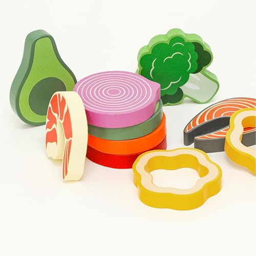 Gemüsespielset – Holzspielzeug Salat Zutaten, Küchenzubehör Kinder Spiel-Lebensmittelset | Interaktives Rollenspiel Zur Förderung Gesunder Ernährung, Lernspiel Im Kinderzimmer, Vorschule Gemüsespielset – Holzspielzeug Salat Zutaten, Küchenzubehör Kinder Spiel-Lebensmittelset | Interaktives Rollenspiel Zur Förderung Gesunder Ernährung, Lernspiel Im Kinderzimmer, Vorschule von Generisch