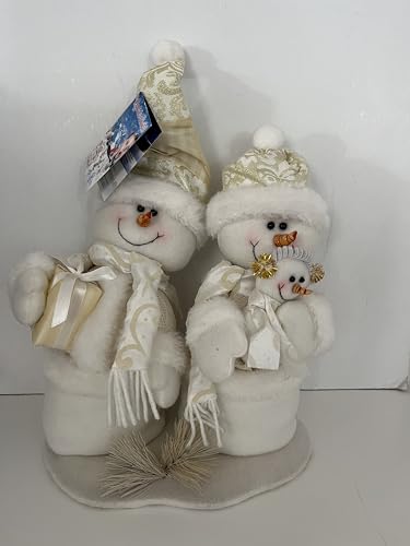 Generico Paar Schneemann mit Musik 40 x 29 x 15 cm von Generisch