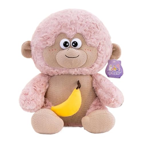 Generico Plush Monkey Spielzeug, Affenplüschtier - Plüschtiermodell Huggable,Entzückendes Affenplüschtier Spielzeug für Kinder Kinder von Generisch